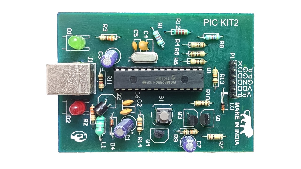 PIC16FXX Microcontroller Development Board & PIC KIT-2 Programmer Combo